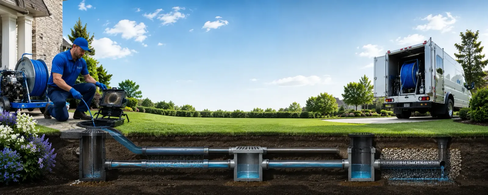 Outdoor drain cleaning information for Davenport, NE